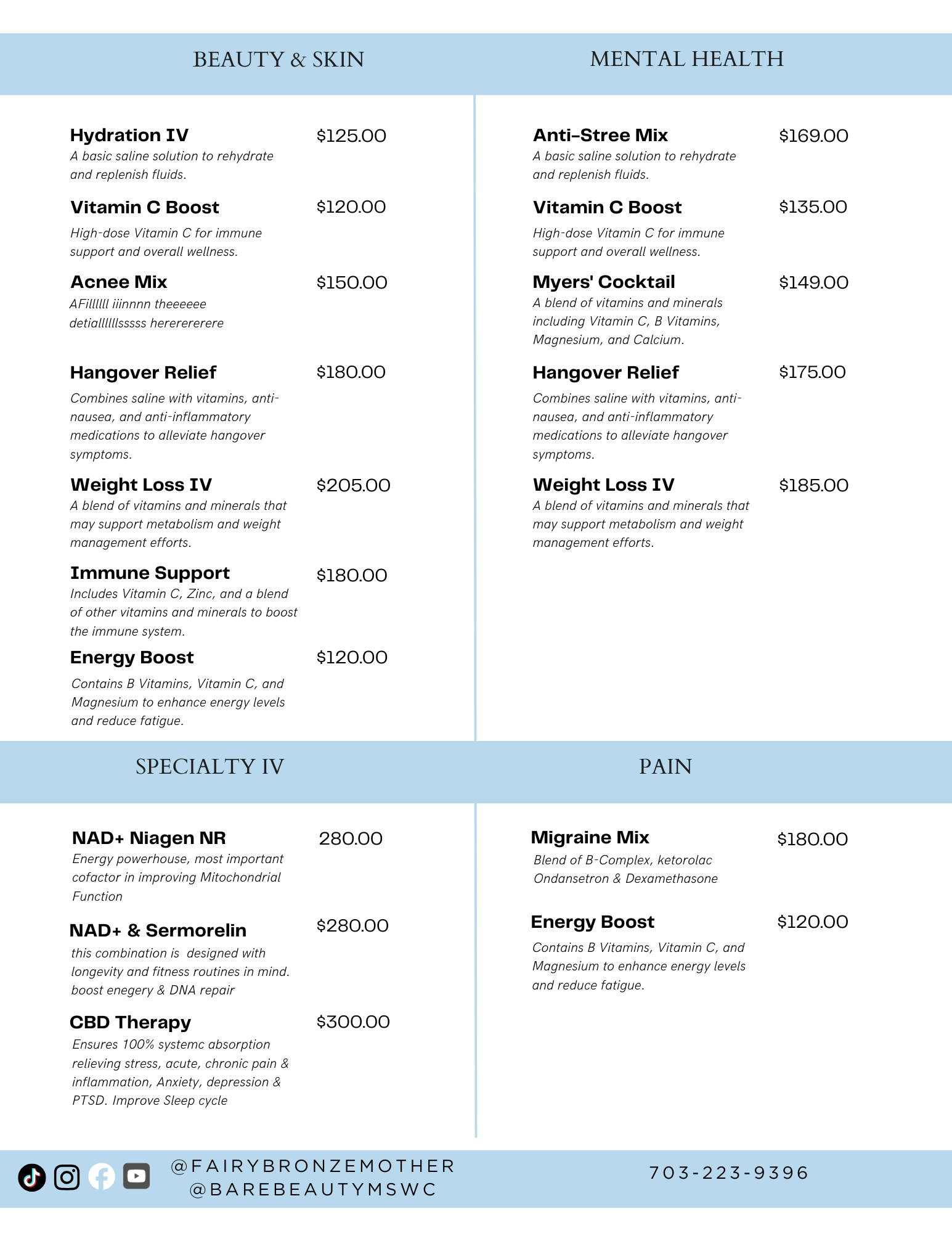 Copy of iv drip Menu 8.5 x 11 2